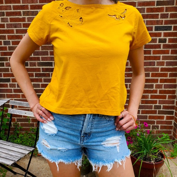 Madewell’s The Perfect Cut-Off Jean Shorts size 24 - Picture 3 of 4